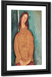 Portrait Of Jeanne Hebuterne By Amedeo Modigliani Fine Art Print