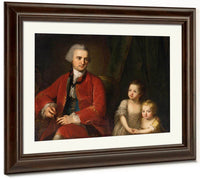 Portrait Of John Apthorp And His Daughters 1764 Oil On Canvas 97 X 135 Cm Private Collection By Angelica Kauffmann Fine Art Print