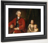 Portrait Of John Apthorp And His Daughters 1764 Oil On Canvas 97 X 135 Cm Private Collection By Angelica Kauffmann Fine Art Print