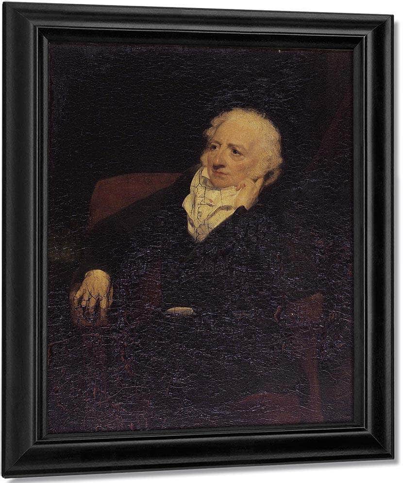 Portrait Of John Henry Fuseli R.A. (1741 1825) By William Henry Walker Fine Art Print