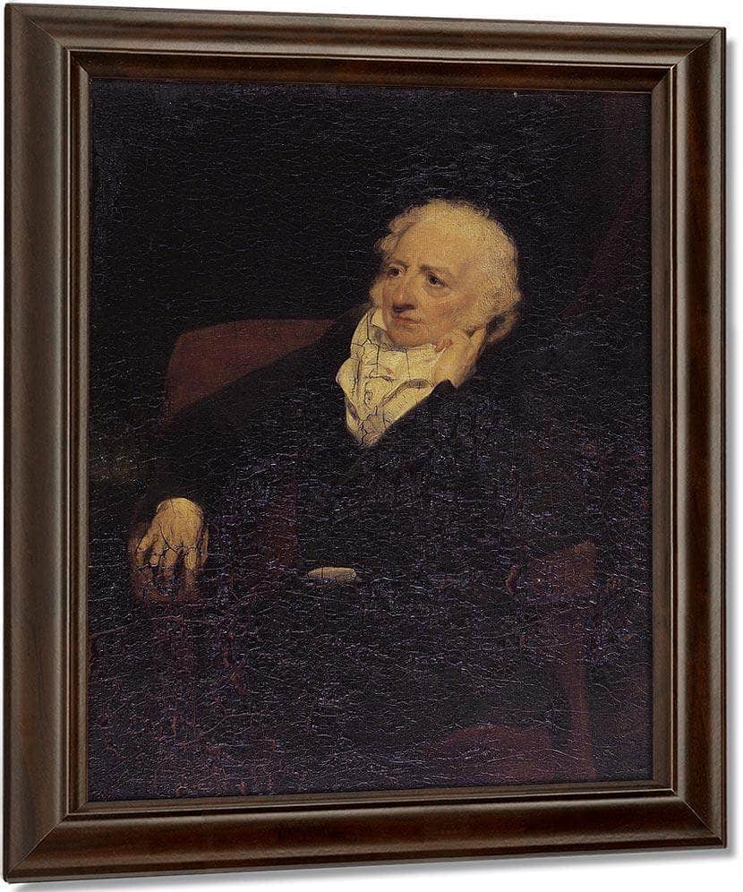Portrait Of John Henry Fuseli R.A. (1741 1825) By William Henry Walker Fine Art Print