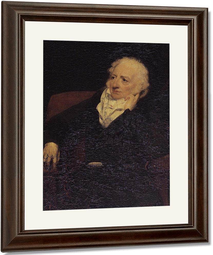 Portrait Of John Henry Fuseli R.A. (1741 1825) By William Henry Walker Fine Art Print