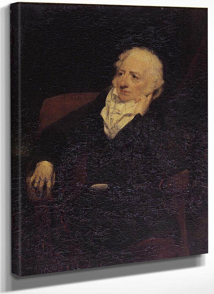 Portrait Of John Henry Fuseli R.A. (1741 1825) By William Henry Walker Fine Art Print