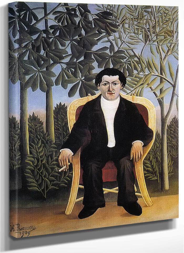 Portrait Of Joseph Brummer1909 By Henri Rousseau Fine Art Print