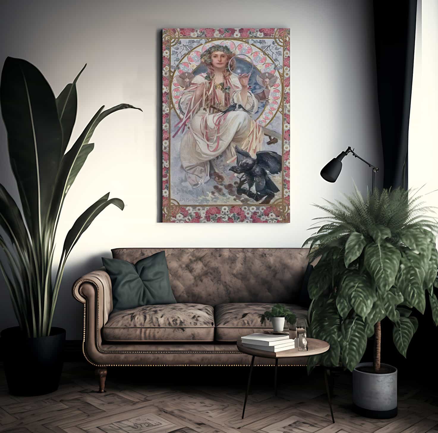 Portrait Of Josephine Crane Bradley As Slavia By Alphonse Mucha Fine Art Print