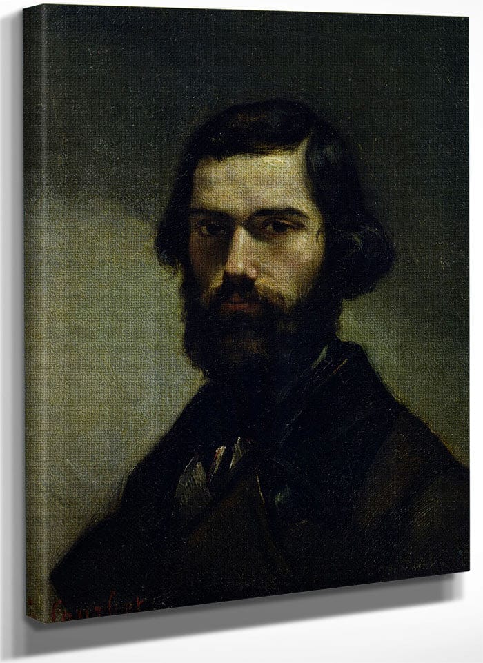 Portrait Of Jules Valles By Jean Desire Gustave Courbet Fine Art Print