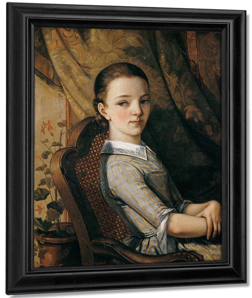 Portrait Of Juliette Courbet 1844 By Gustave Courbet Fine Art Print