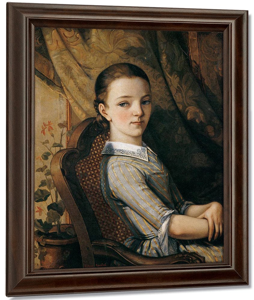 Portrait Of Juliette Courbet 1844 By Gustave Courbet Fine Art Print