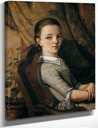 Portrait Of Juliette Courbet 1844 By Gustave Courbet Fine Art Print