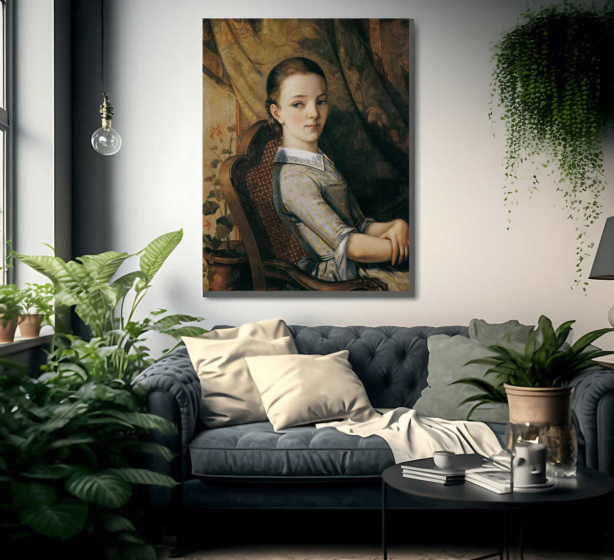 Portrait Of Juliette Courbet 1844 By Gustave Courbet Fine Art Print