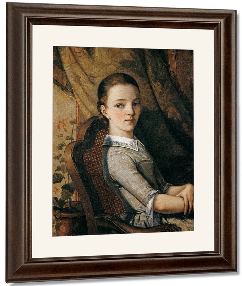 Portrait Of Juliette Courbet 1844 By Gustave Courbet Fine Art Print