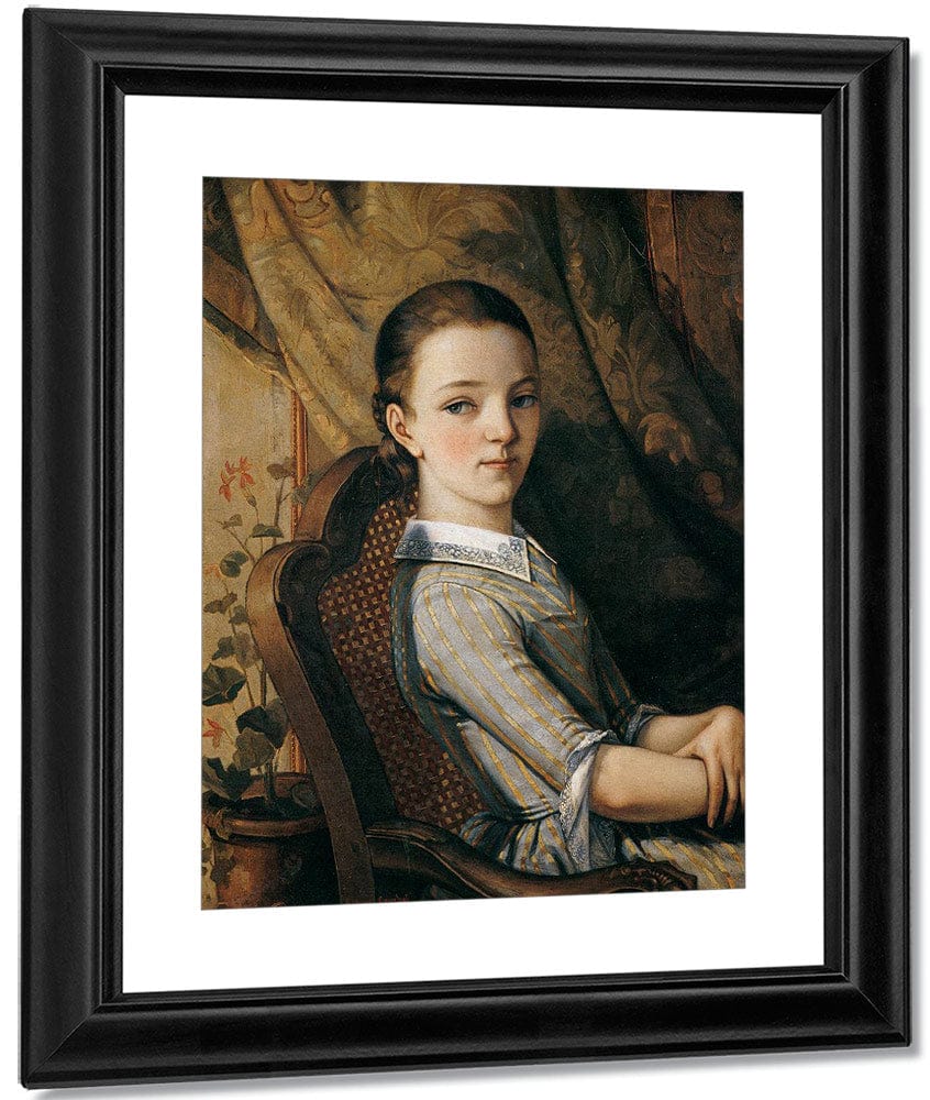 Portrait Of Juliette Courbet 1844 By Gustave Courbet Fine Art Print