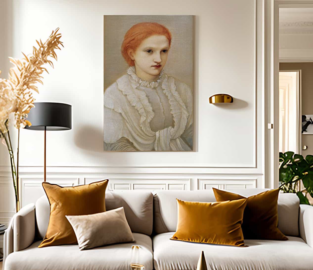 Portrait Of Lady Frances Balfour 1881 By Edward Burne Jones Fine Art Print