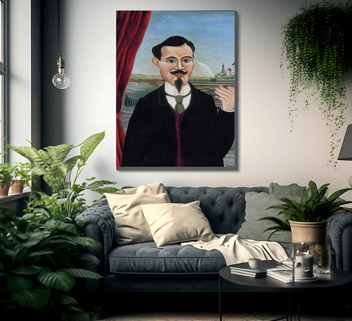 Portrait Of Leon Paul Fargue By Henri Rousseau Fine Art Print
