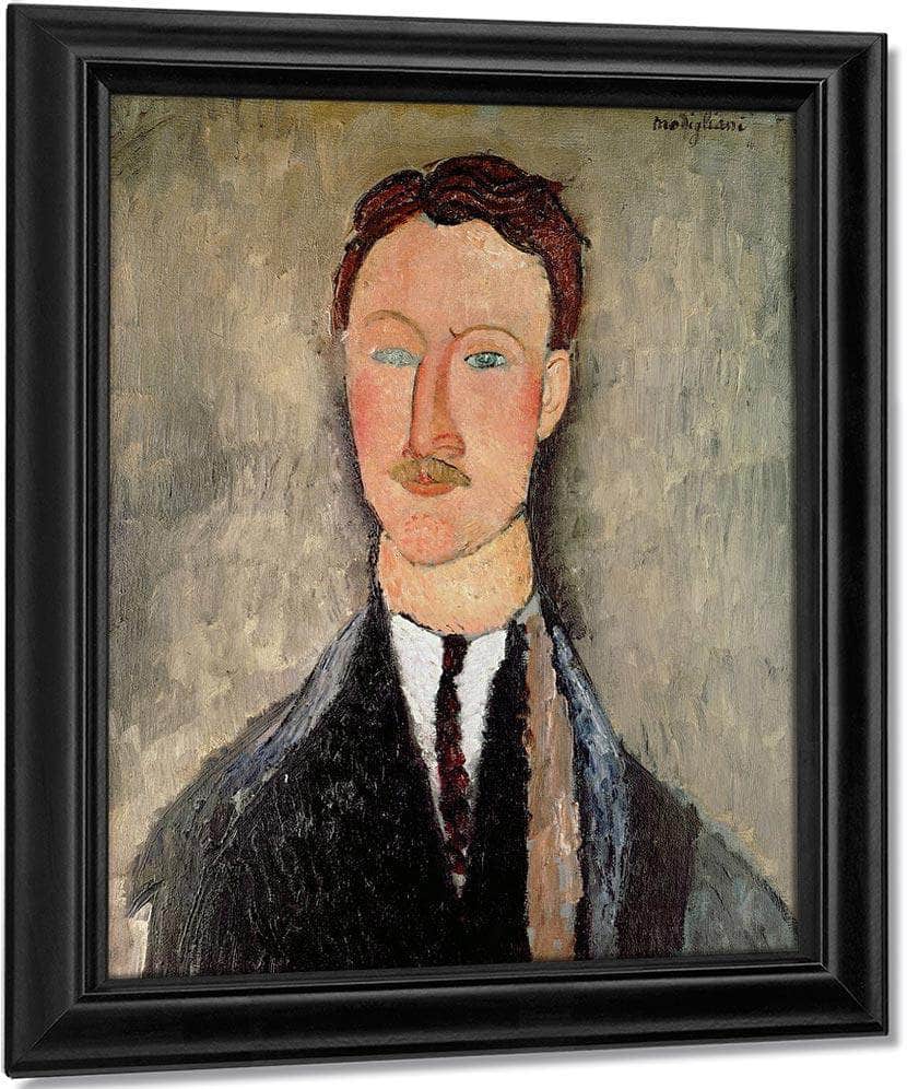 Portrait Of Leopold Survage (1879 1968) By Amedeo Modigliani Fine Art Print