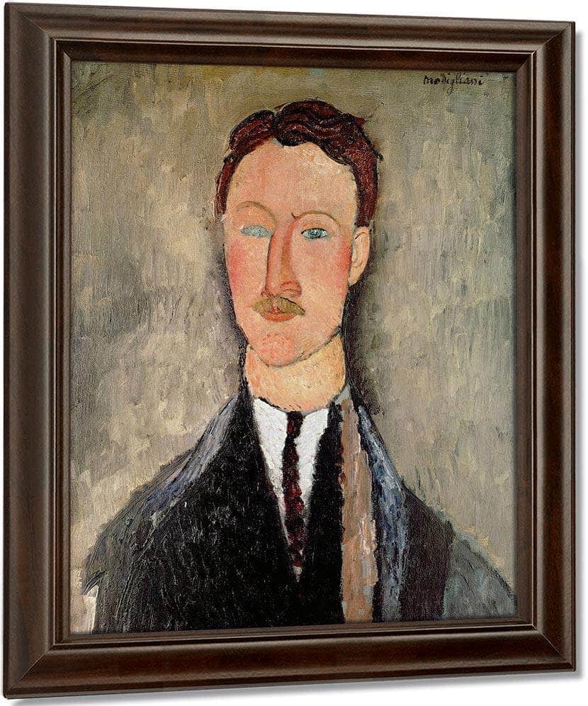 Portrait Of Leopold Survage (1879 1968) By Amedeo Modigliani Fine Art Print