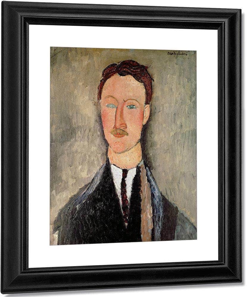 Portrait Of Leopold Survage (1879 1968) By Amedeo Modigliani Fine Art Print