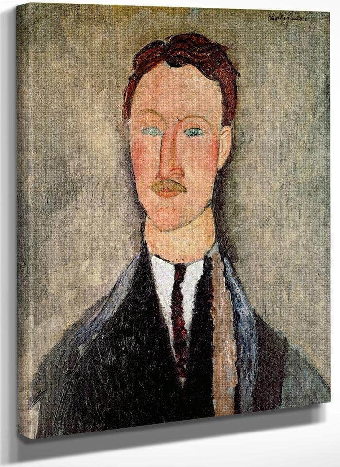 Portrait Of Leopold Survage (1879 1968) By Amedeo Modigliani Fine Art Print