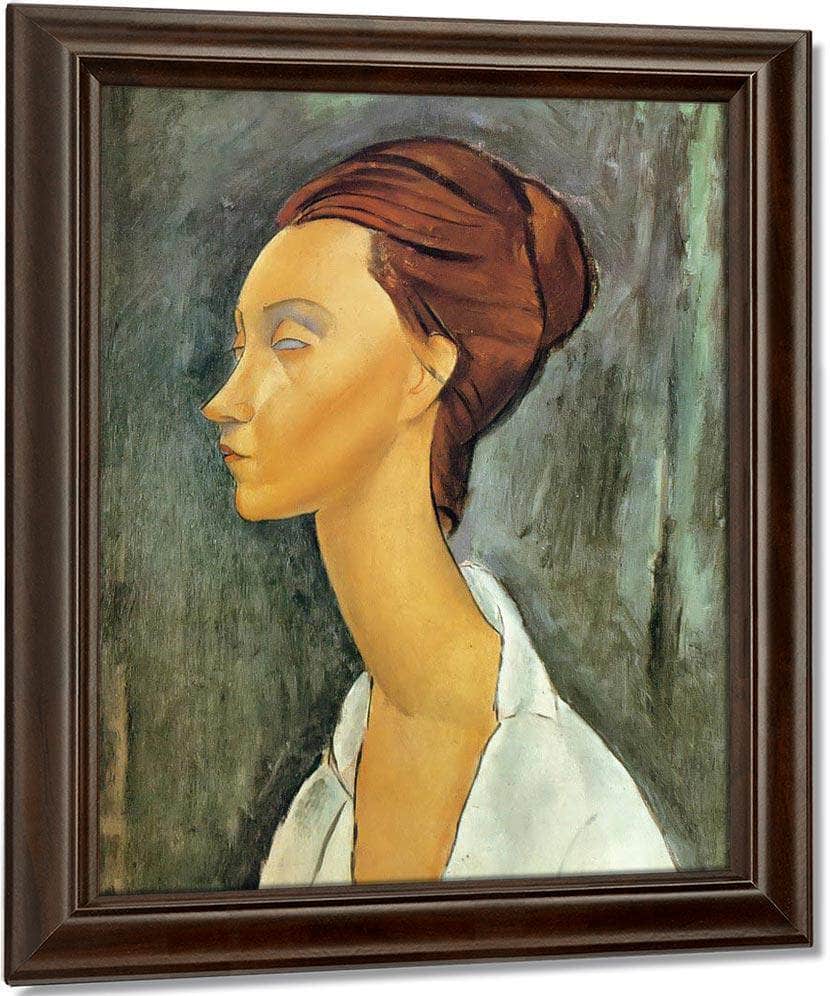 Portrait Of Lunia Czechovska 1919 By Amedeo Modigliani Fine Art Print