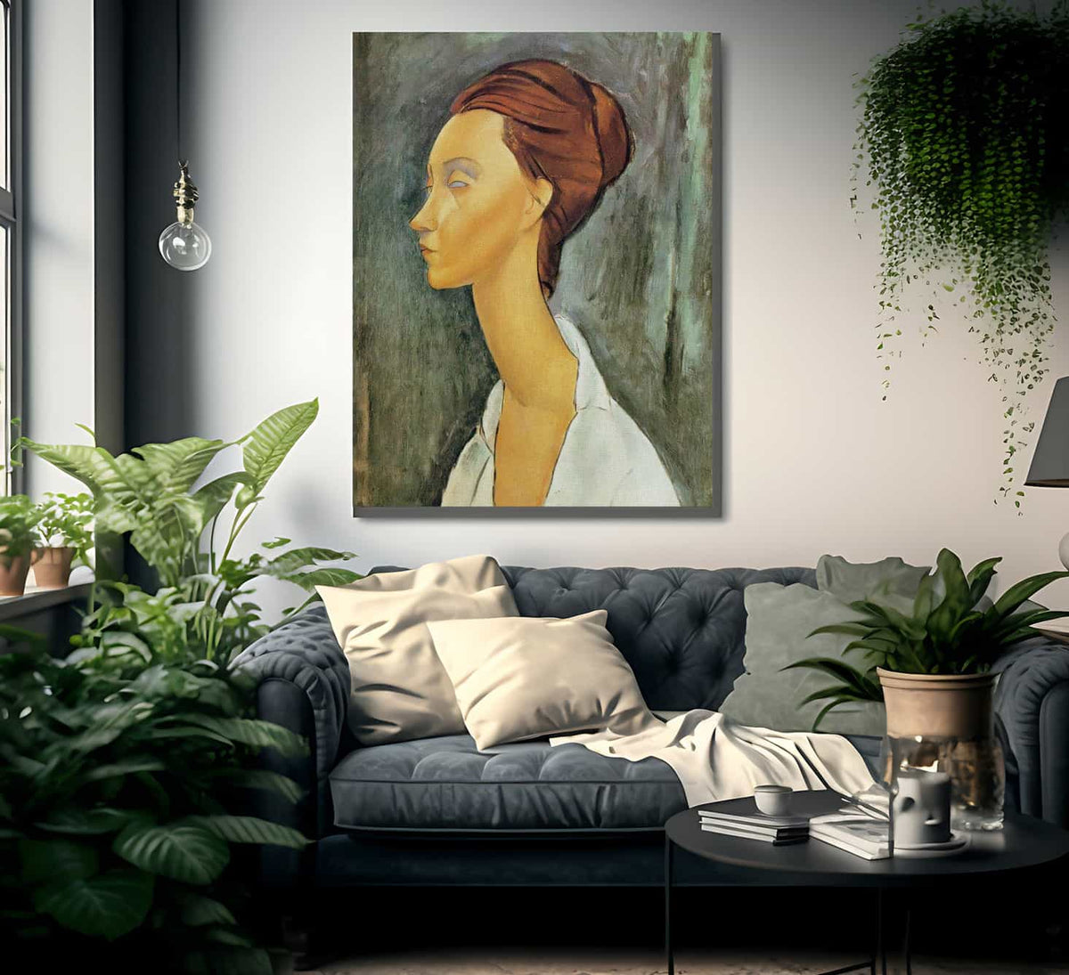 Portrait Of Lunia Czechovska 1919 By Amedeo Modigliani Fine Art Print