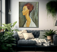 Portrait Of Lunia Czechovska 1919 By Amedeo Modigliani Fine Art Print