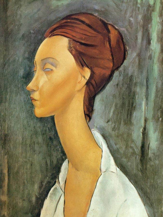 Portrait Of Lunia Czechovska 1919 By Amedeo Modigliani Fine Art Print