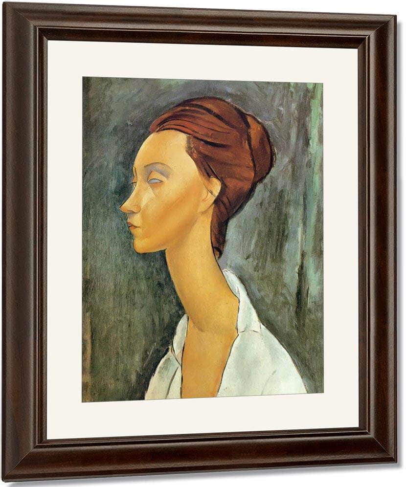 Portrait Of Lunia Czechovska 1919 By Amedeo Modigliani Fine Art Print