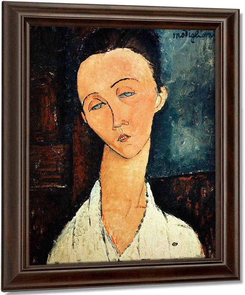 Portrait Of Lunia Czechowskaa By Amedeo Modigliani Fine Art Print