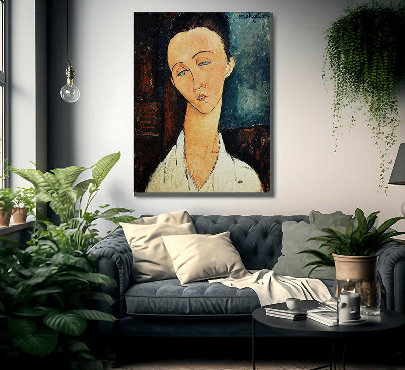 Portrait Of Lunia Czechowskaa By Amedeo Modigliani Fine Art Print