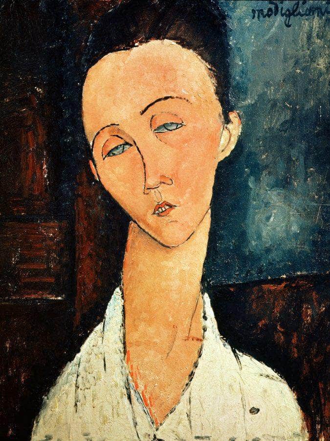 Portrait Of Lunia Czechowskaa By Amedeo Modigliani Fine Art Print