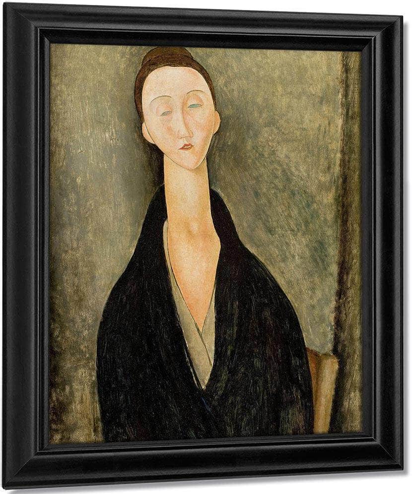 Portrait Of Lunia Czechowskab By Amedeo Modigliani Fine Art Print