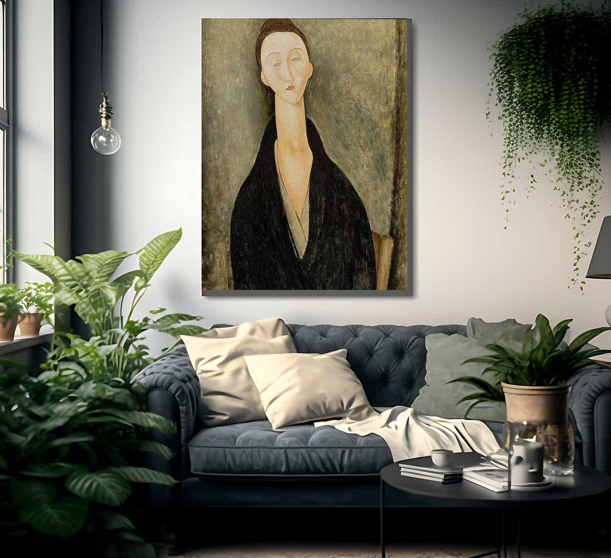 Portrait Of Lunia Czechowskab By Amedeo Modigliani Fine Art Print