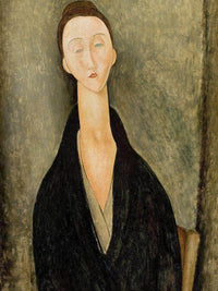 Portrait Of Lunia Czechowskab By Amedeo Modigliani Fine Art Print