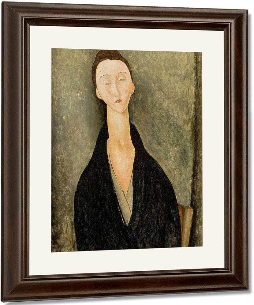 Portrait Of Lunia Czechowskab By Amedeo Modigliani Fine Art Print