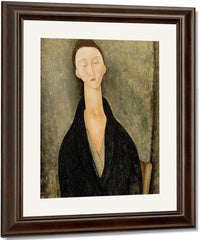 Portrait Of Lunia Czechowskab By Amedeo Modigliani Fine Art Print