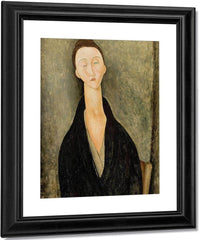 Portrait Of Lunia Czechowskab By Amedeo Modigliani Fine Art Print
