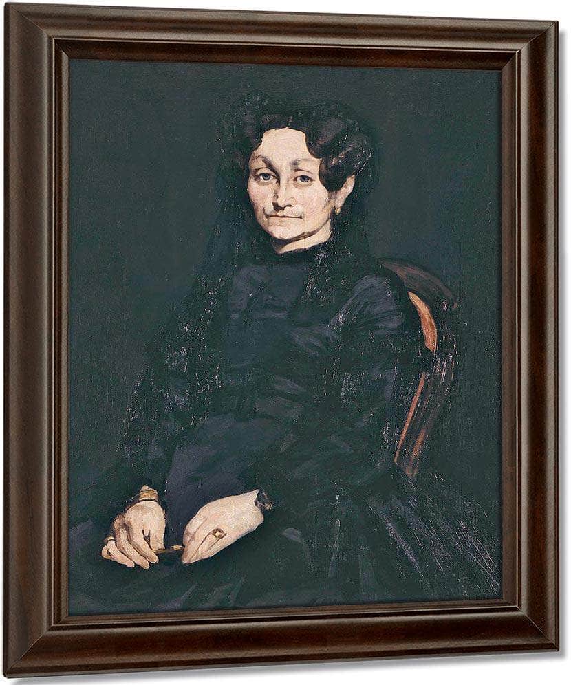 Portrait Of Madame Auguste Manet By Manet Edouard Fine Art Print