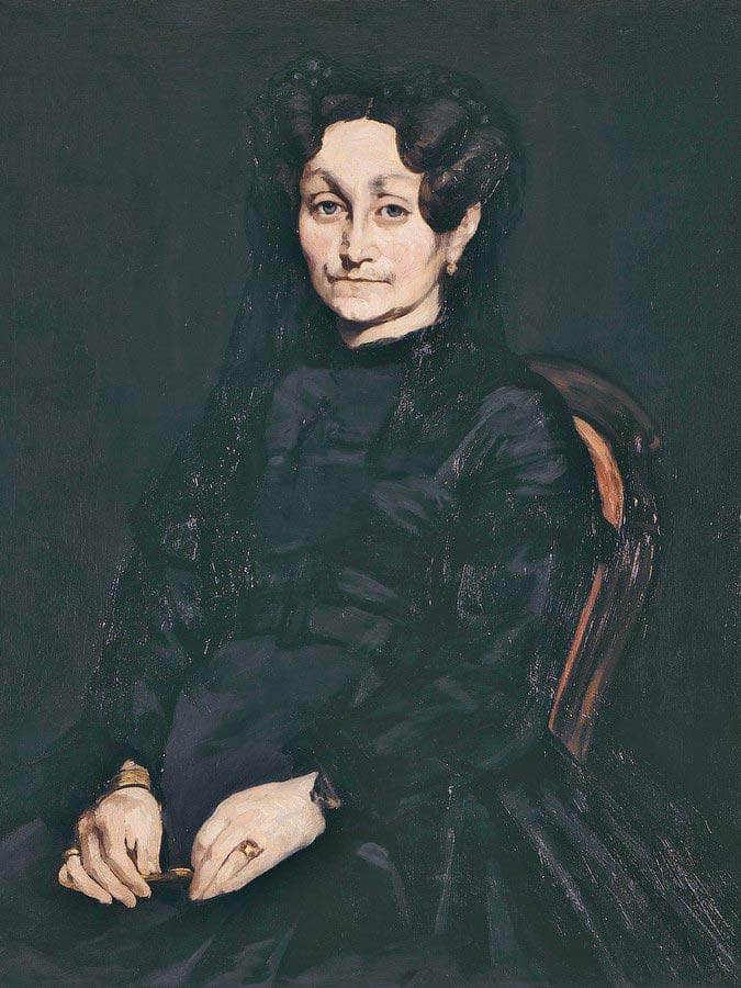 Portrait Of Madame Auguste Manet By Manet Edouard Fine Art Print