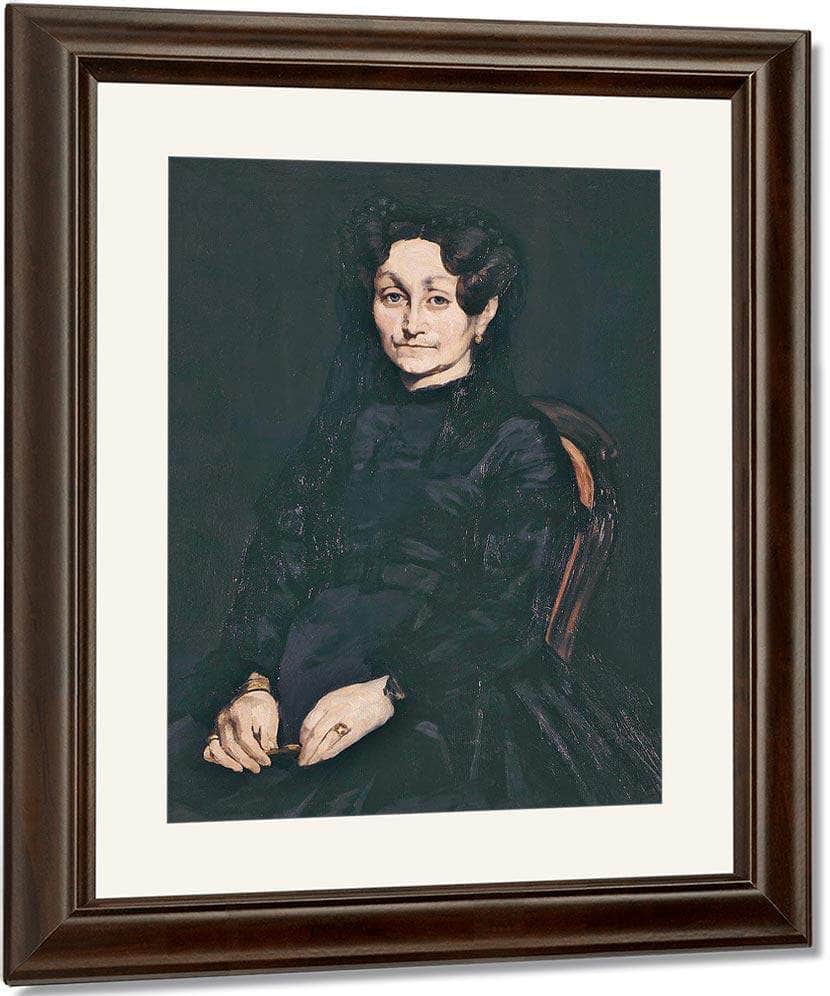 Portrait Of Madame Auguste Manet By Manet Edouard Fine Art Print