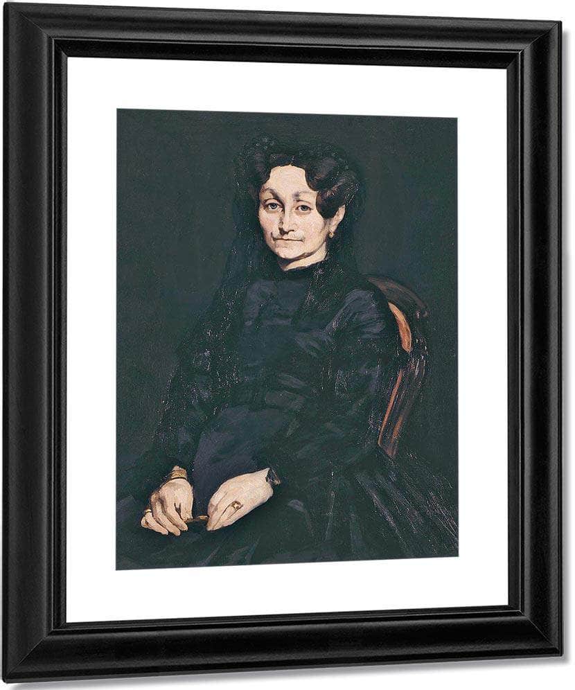Portrait Of Madame Auguste Manet By Manet Edouard Fine Art Print