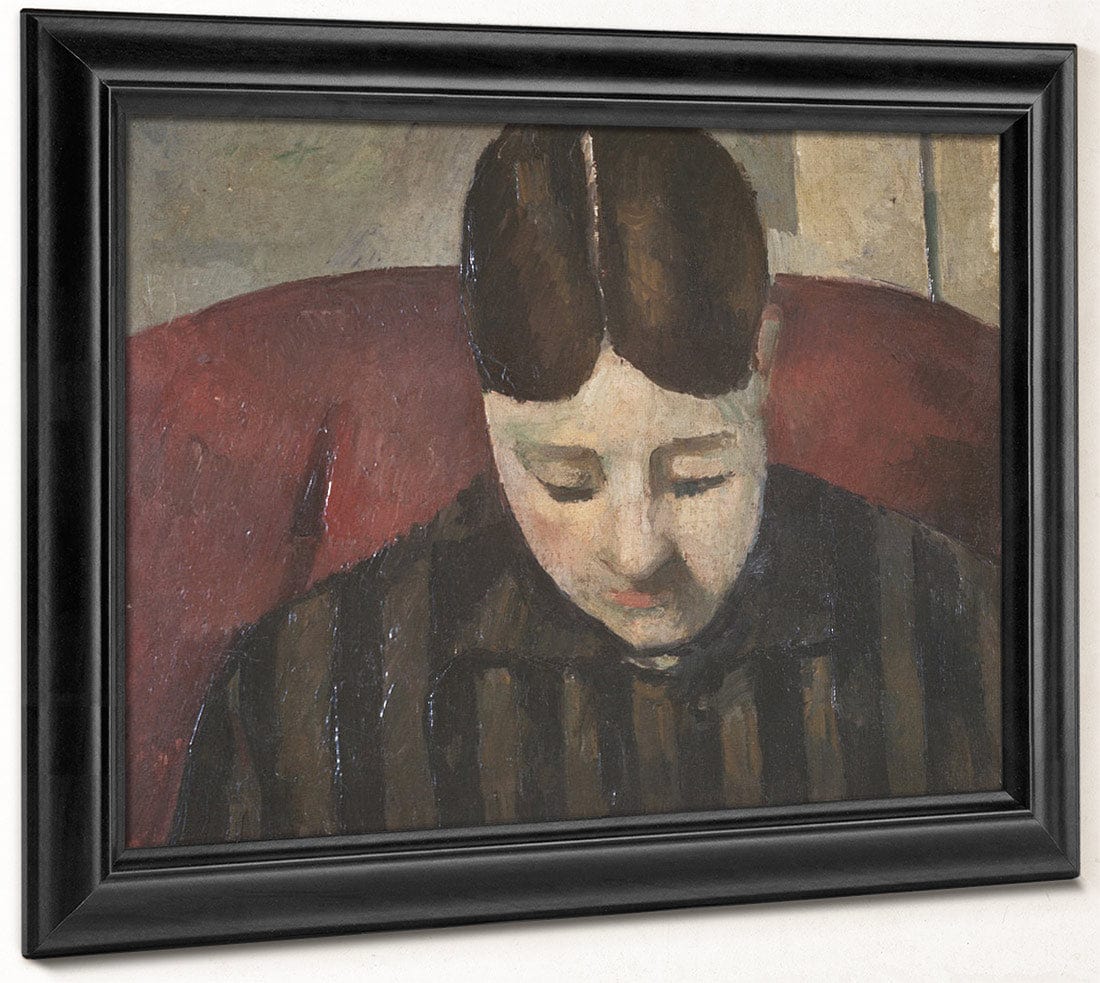 Portrait Of Madame Cezanne 1 By Paul Cezanne Fine Art Print