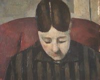 Portrait Of Madame Cezanne 1 By Paul Cezanne Fine Art Print