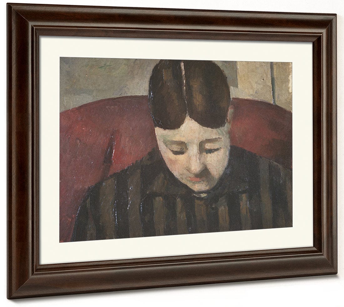 Portrait Of Madame Cezanne 1 By Paul Cezanne Fine Art Print