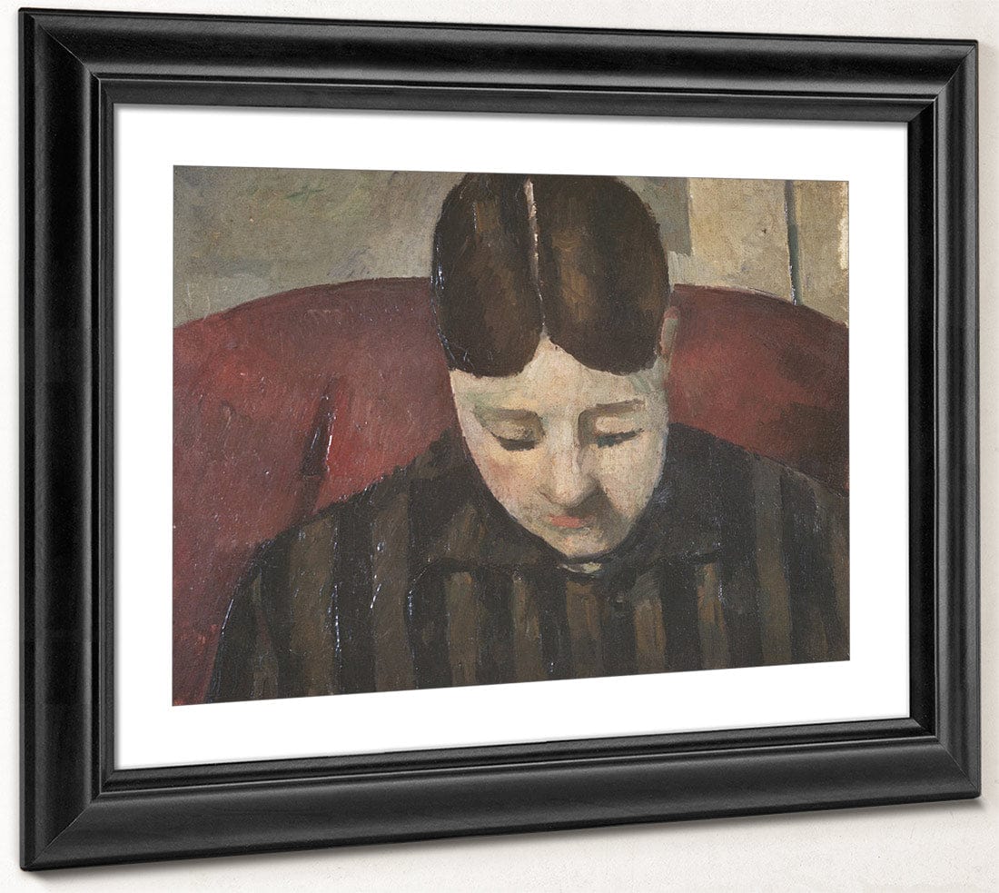 Portrait Of Madame Cezanne 1 By Paul Cezanne Fine Art Print