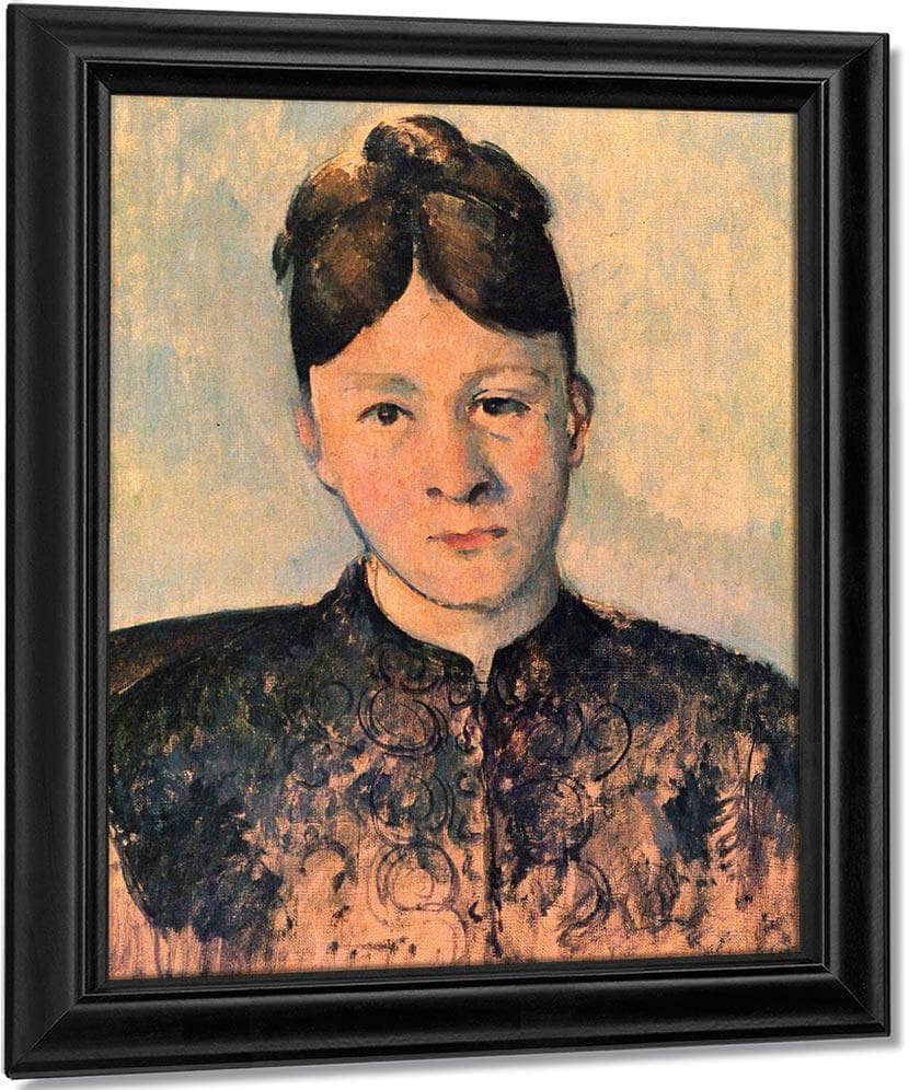 Portrait Of Madame Cezanne 1885 By Paul Cezanne Fine Art Print