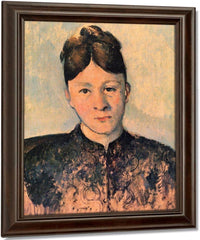 Portrait Of Madame Cezanne 1885 By Paul Cezanne Fine Art Print