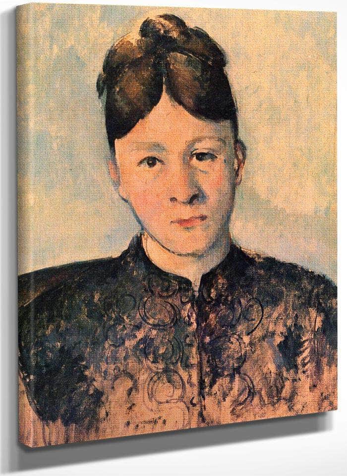 Portrait Of Madame Cezanne 1885 By Paul Cezanne Fine Art Print
