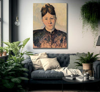 Portrait Of Madame Cezanne 1885 By Paul Cezanne Fine Art Print