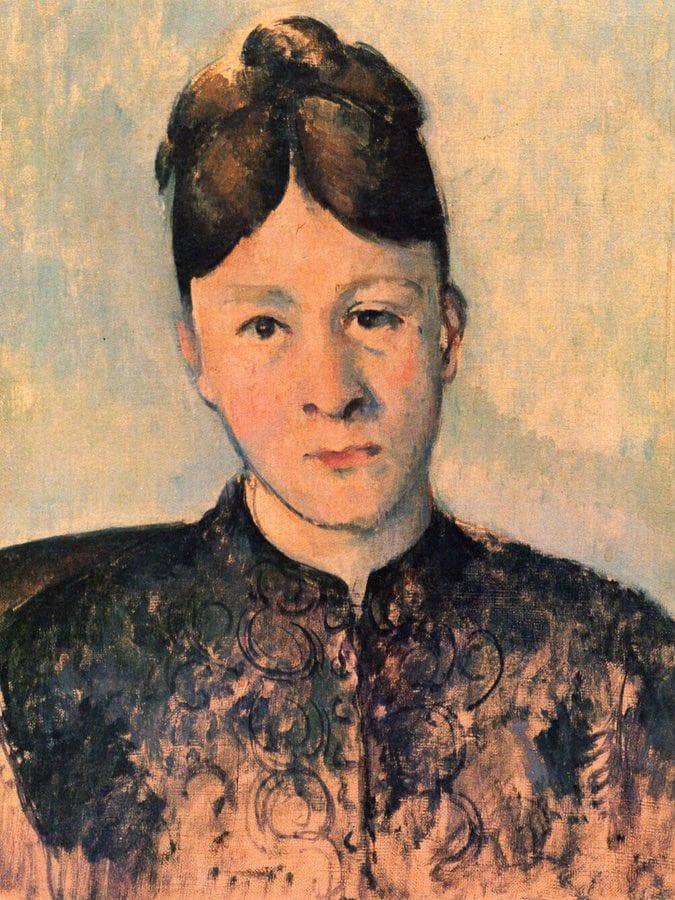 Portrait Of Madame Cezanne 1885 By Paul Cezanne Fine Art Print