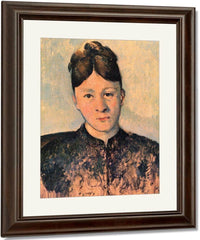 Portrait Of Madame Cezanne 1885 By Paul Cezanne Fine Art Print